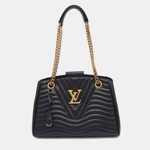 Noir Calf Leather New Wave Chain Tote Bag - Louis Vuitton - Modalova