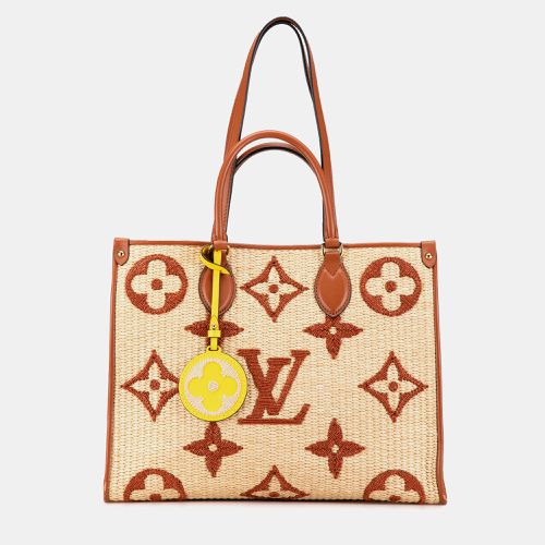 Raffia Monogram Giant OnTheGo MM Bag - Louis Vuitton - Modalova