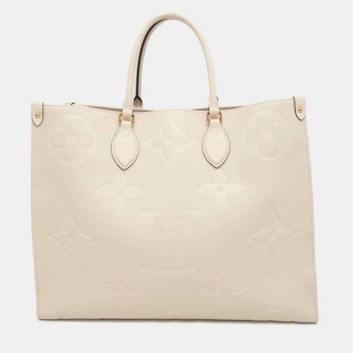 Ivory Monogram Empreinte On The Go Gm Tote Bag - Louis Vuitton - Modalova