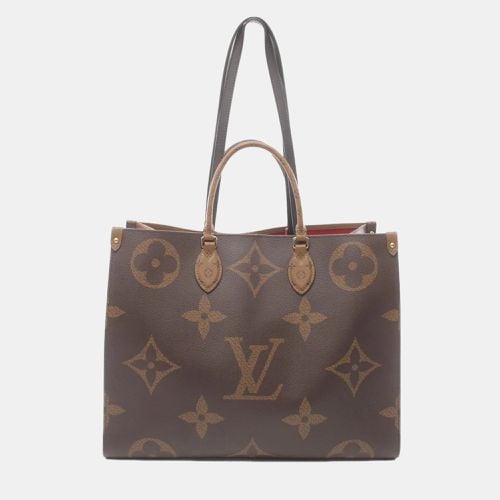 Coated Canvas Leather On The Go Gm Monogram Giant Reverse Shoulder Bag - Louis Vuitton - Modalova