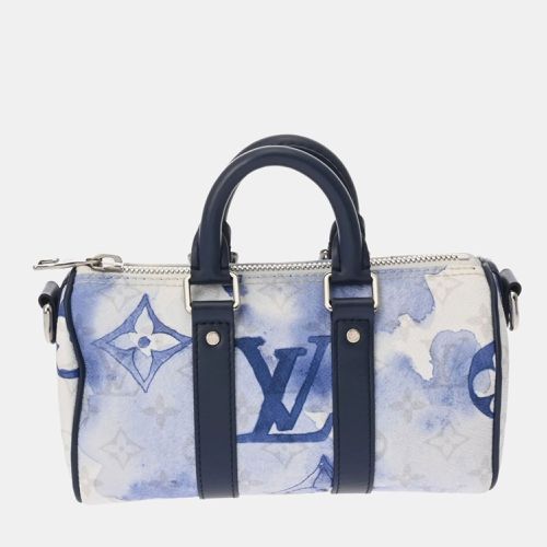 White/ Canvas Monogram Watercolor Keepall Xs Handbag - Louis Vuitton - Modalova