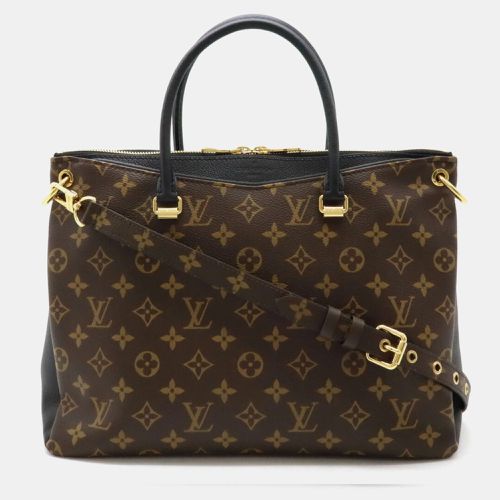 Noir Monogram Pallas Tote Bag - Louis Vuitton - Modalova