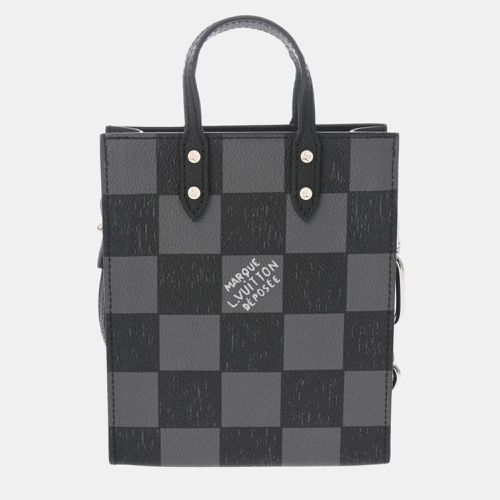 Grey Leather Damier Checkerboard Sac Plat Xs Handbag - Louis Vuitton - Modalova