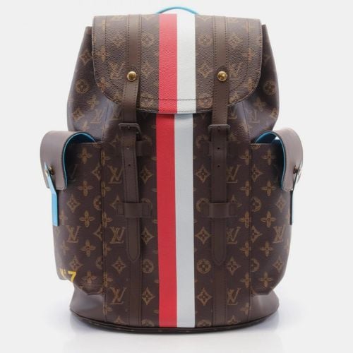 Christopher Pm Backpack Bag Coated Canvas Leather Monogram Multicolor - Louis Vuitton - Modalova