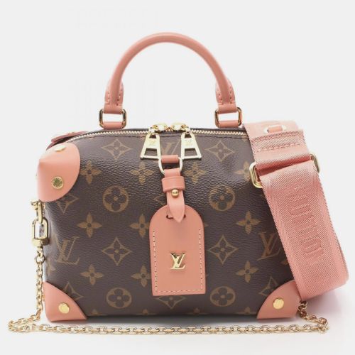 Beige, , Pink Petite Malle Souple Handbag - Louis Vuitton - Modalova