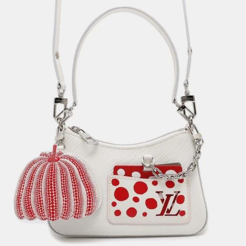 Blanc, Red, Epi Leather Malerini Shoulder Bag - Louis Vuitton - Modalova