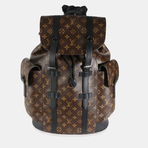 Monogram Macassar Canvas Christopher Backpack MM - Louis Vuitton - Modalova