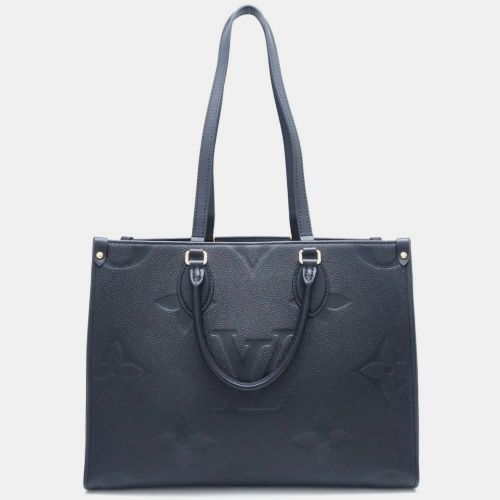 Noir Monogram Empreinte On the Go MM Tote Bag - Louis Vuitton - Modalova