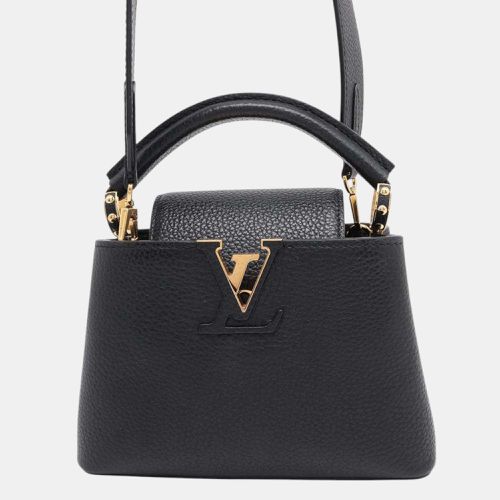 Noir	Taurillon	Leather Mini Capucines Shoulder Bag - Louis Vuitton - Modalova