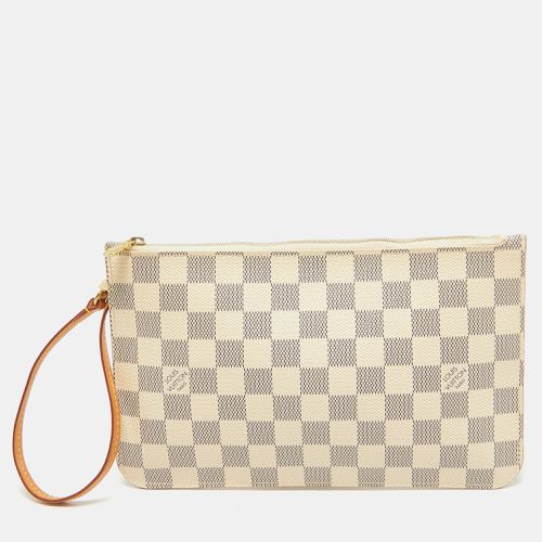 Damier Azur Canvas Neverfull PM Zipped Pochette - Louis Vuitton - Modalova