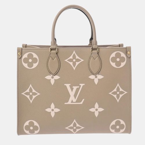 Tourterelle Monogram Empreinte OnTheGo MM Tote Bag - Louis Vuitton - Modalova