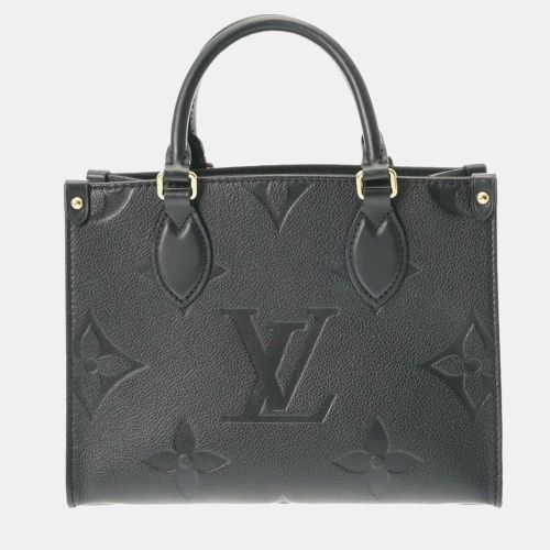 Noir Leather Monogram Empreinte On the Go PM Handbag - Louis Vuitton - Modalova