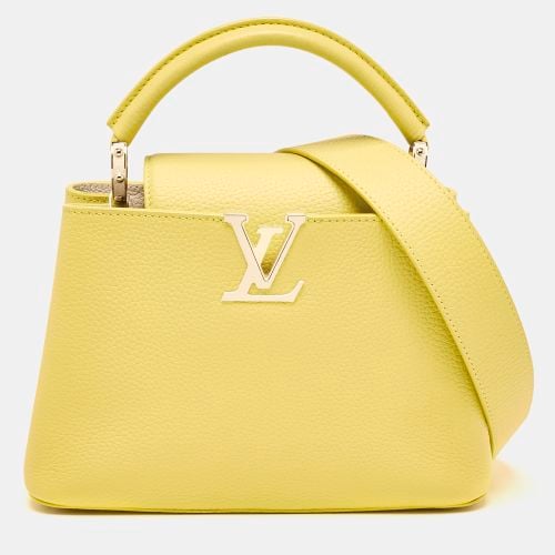 Cedrat/Creme Taurillon Leather Capucines BB Bag - Louis Vuitton - Modalova