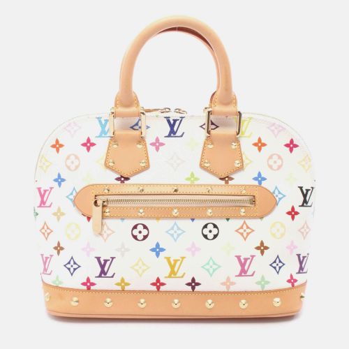 Alma Handbag Monogram Canvas Leather Blanc - Louis Vuitton - Modalova