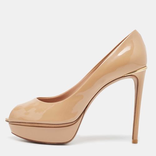 Patent Leather Eyeline Peep Toe Pumps Size 37 - Louis Vuitton - Modalova