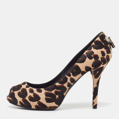 Calf Hair Peep Toe Pumps Size 39 - Louis Vuitton - Modalova