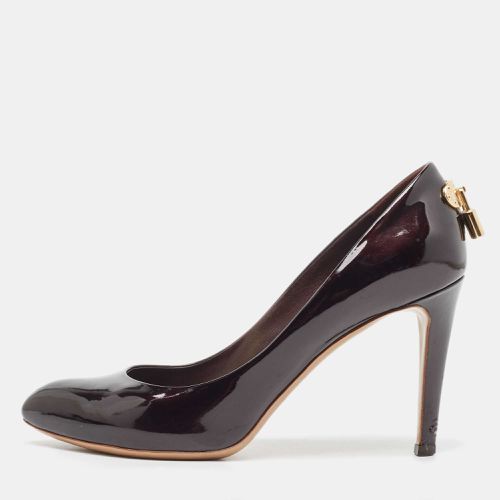 Dark Patent Leather Lock It Pumps Size 37 - Louis Vuitton - Modalova