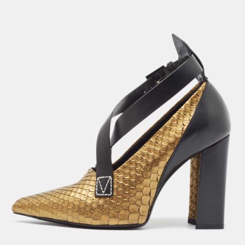 Python and Leather Crisscross Strap Pumps Size 36.5 - Louis Vuitton - Modalova