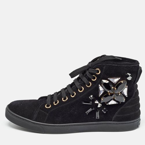 Suede Crystal Embellished High Top Sneakers Size 38 - Louis Vuitton - Modalova