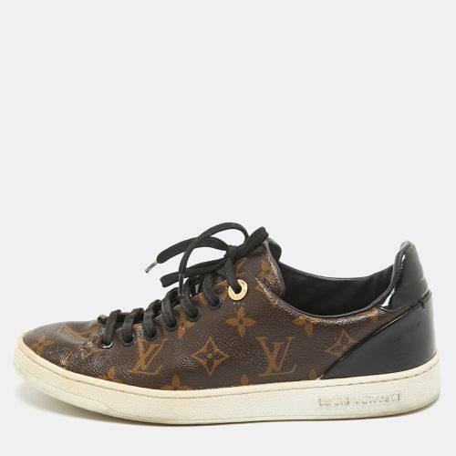 Black Monogram Canvas and Patent Frontrow Sneakers Size 37.5 - Louis Vuitton - Modalova