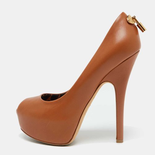 Leather Oh Really! Peep Toe Platform Pumps Size 36 - Louis Vuitton - Modalova