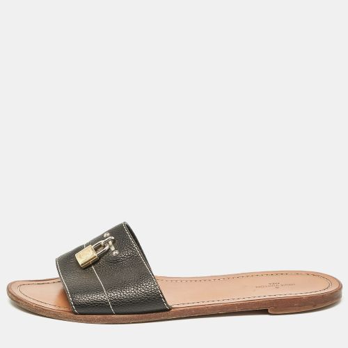 Leather Lock It Flat Slides Size 40 - Louis Vuitton - Modalova