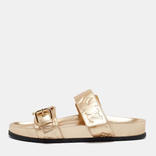 Leather Bom Dia Comfort Flat Sandals Size 37.5 - Louis Vuitton - Modalova