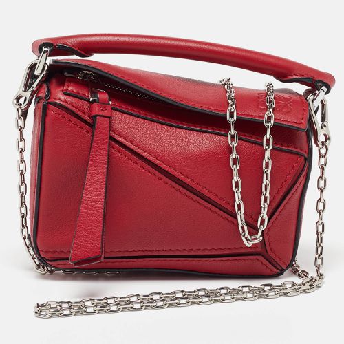 Leather Nano Puzzle Shoulder Bag - Loewe - Modalova