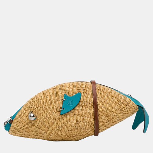 Blue Paula's Ibiza Wicker Fish Bag - Loewe - Modalova