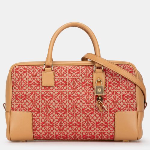 Red Canvas Amazona 28 Top Handle Bag - Loewe - Modalova