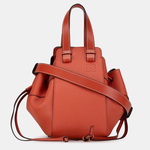 Orange Leather Small Hammock Satchel Bag - Loewe - Modalova