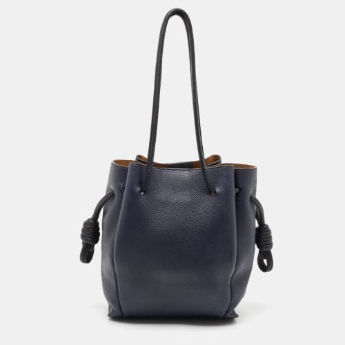 Midnight /Black Leather Flamenco Knot Tote - Loewe - Modalova