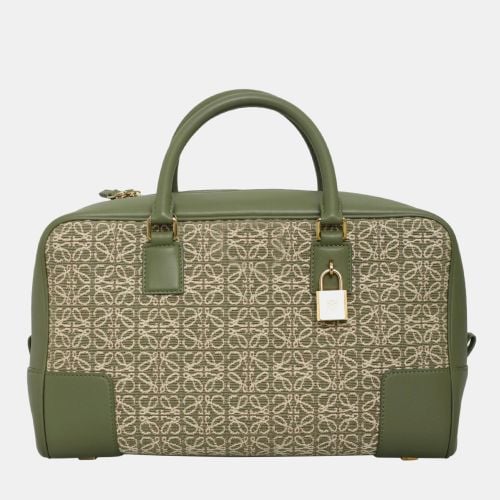 Anagram Jacquard & Calfskin Amazona 28 Satchel Bag - Loewe - Modalova