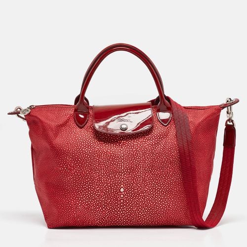 Stingray Print Nylon and Patent Leather Le Pliage Neo Tote - Longchamp - Modalova