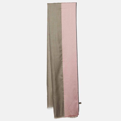 Pink Striped Silk & Wool Scarf - Loro Piana - Modalova