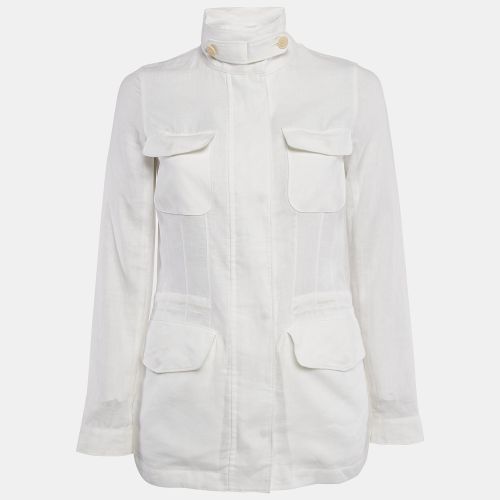 Linen Traveler Zip-Up Jacket S - Loro Piana - Modalova