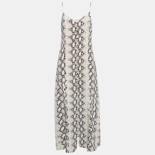 Python Print Silk Button Romee Midi Dress S - L'agence - Modalova