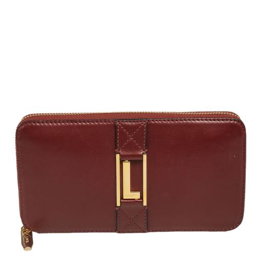 Leather Logo Zip Around Wallet - Lancel - Modalova