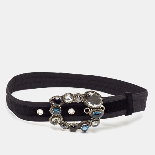 Satin Crystal Embellished Buckle Waist Belt Belt S - Lanvin - Modalova