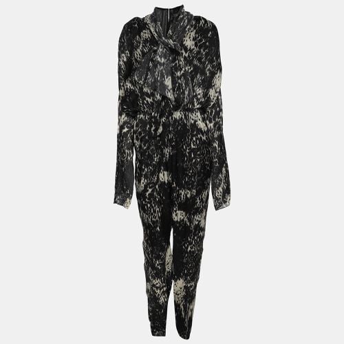 Cream Printed Silk Jumpsuit M - Lanvin - Modalova