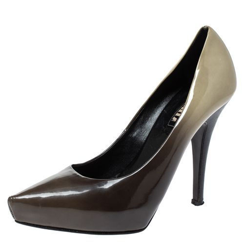 Cream Ombre Patent Leather Platform Pumps Size 37.5 - Le Silla - Modalova