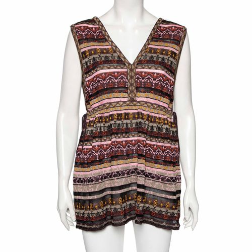 Multicolored Lurex Knit Sleeveless Top L - M Missoni - Modalova