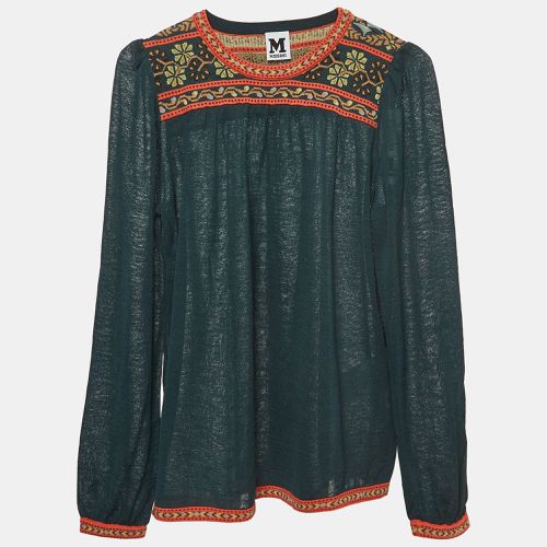 Patterned Knit Puff Sleeves Top S - M Missoni - Modalova