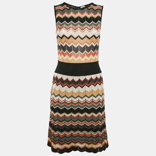 Patterned Lurex Knit Sleeveless Short Dress S - M Missoni - Modalova