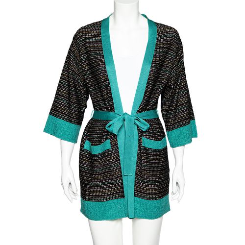 Textured Knit Belted Cardigan M - M Missoni - Modalova