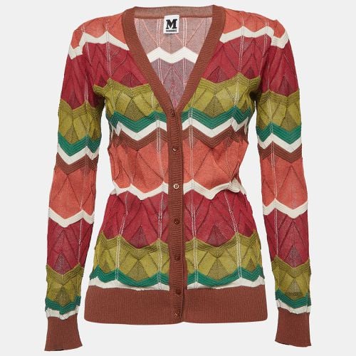 Patterned Knit Buttoned Cardigan S - M Missoni - Modalova