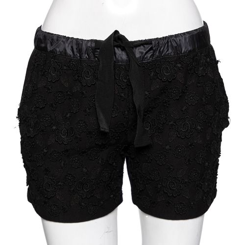 Cotton Floral Applique Shorts M - Moncler - Modalova