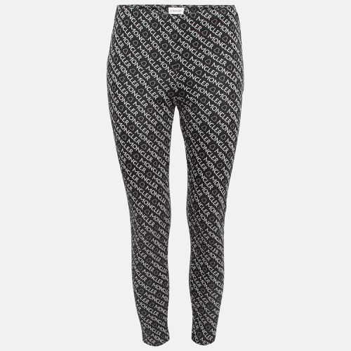 Monogram Cotton Knit Leggings XS - Moncler - Modalova