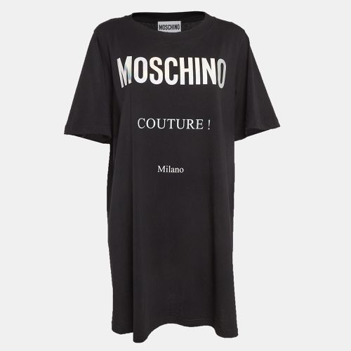 Logo Print Jersey T-Shirt Dress M - Moschino Couture - Modalova