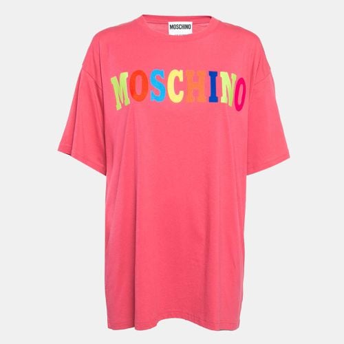 Logo Applique Jersey T-Shirt M - Moschino Couture - Modalova